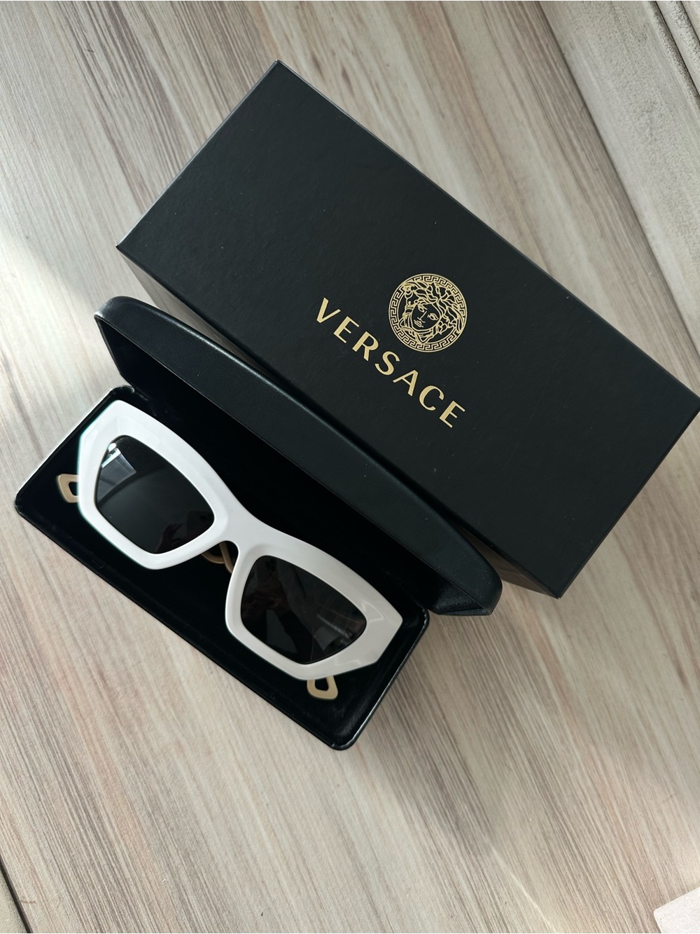 Versace Eyewear Women's VE4432U Sunglasses in White